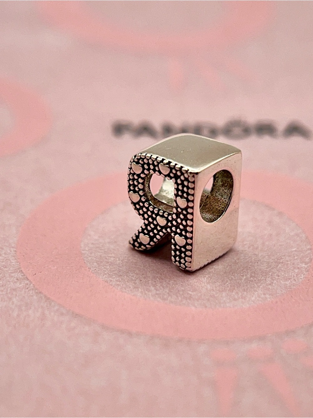 Pandora Sterling Silver Letter R Initial Alphabet Charm 797472 - Picture 4 of 6